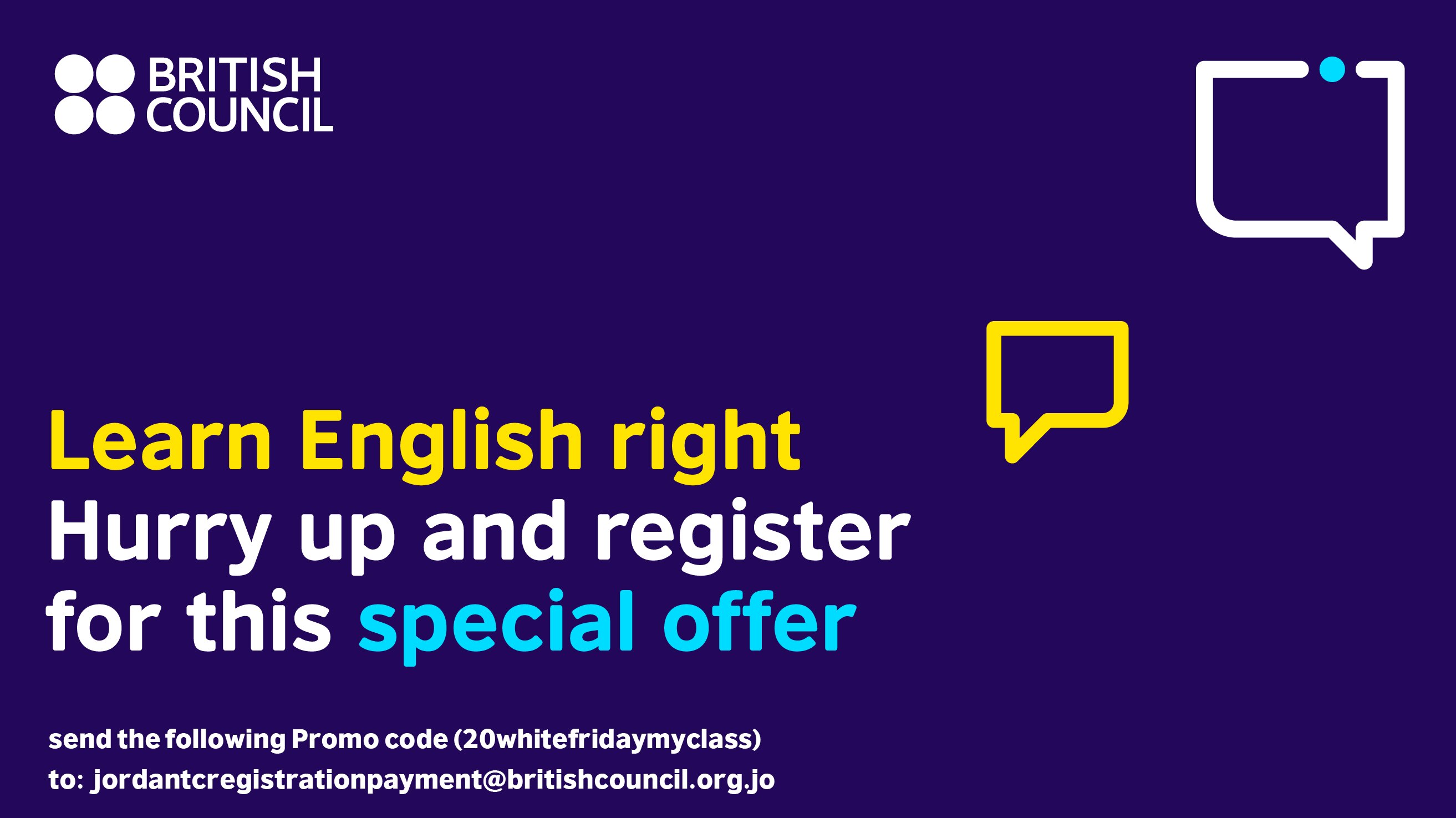 MyClass English Course ‘White Friday’ Promotion | British Council